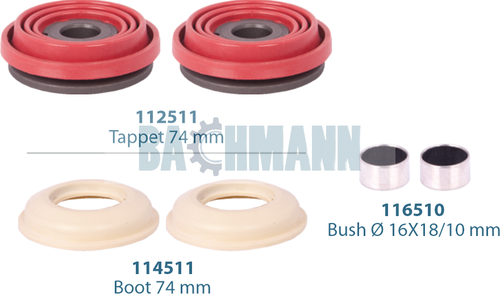 [111117] Caliper Tappet Kit 74 mm