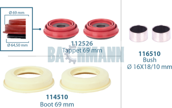 [111161] Caliper Tappet Kit 69 mm