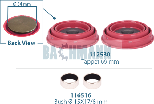 [111179] Caliper Tappet Kit 69 mm