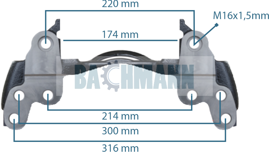 Caliper Carrier 17.5"