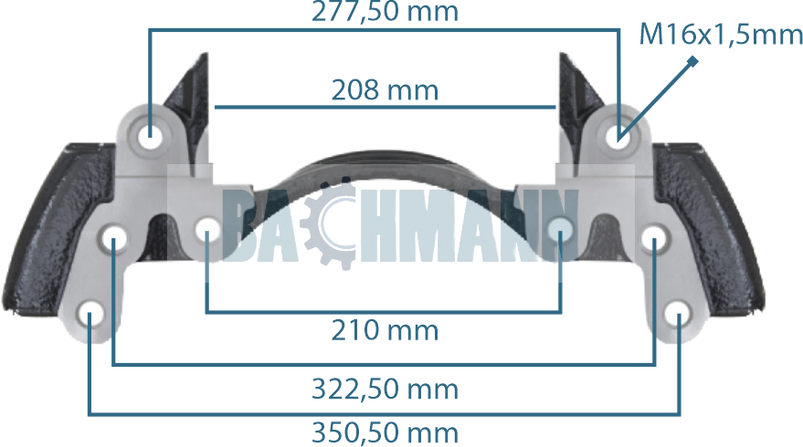 Caliper Carrier SL7 Rear 22,5" (Left-Right)