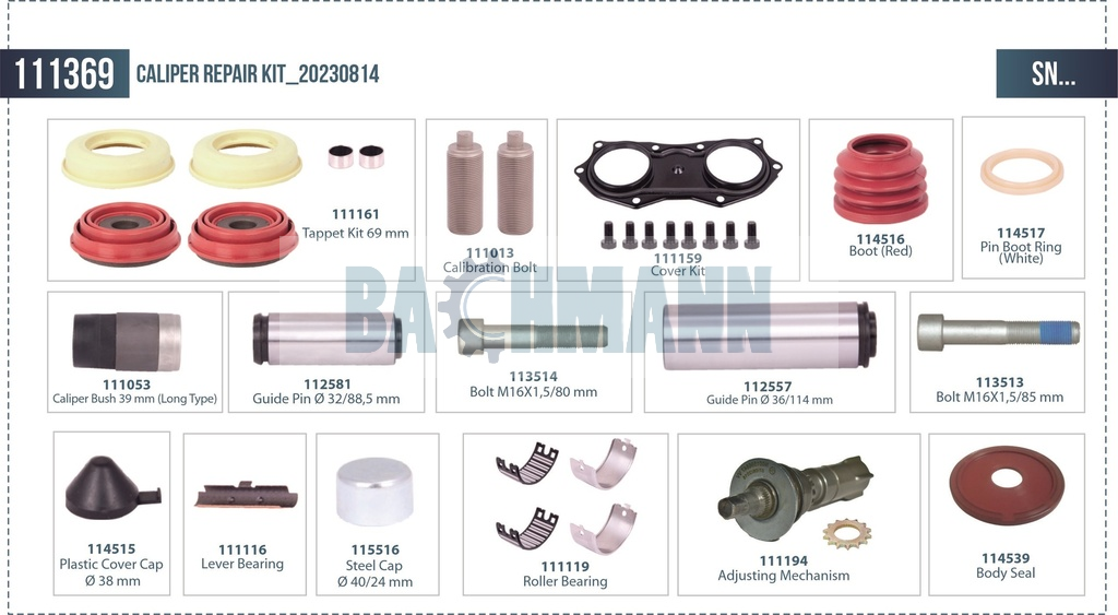 Caliper Repair Kit (Special)