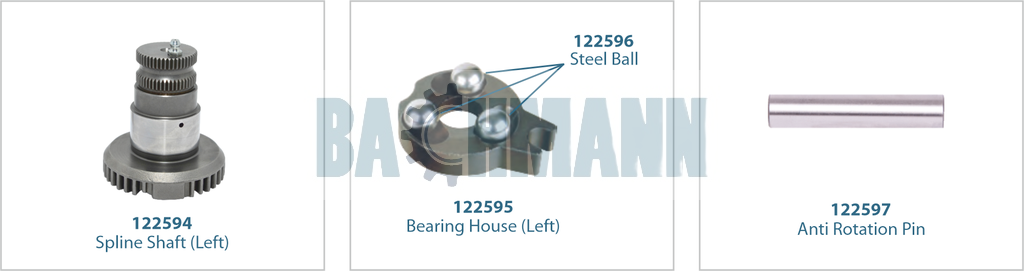 Caliper Spline Shaft Kit (Left) 