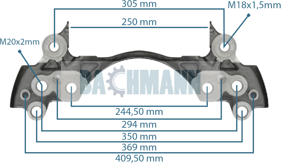 Caliper Carrier Renault 440 Without Pin