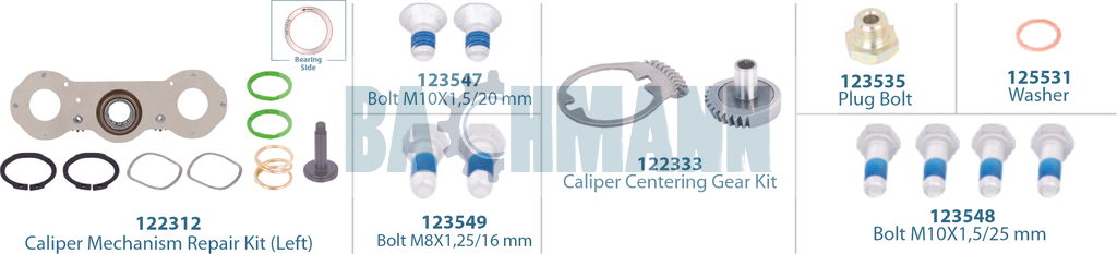 Caliper Mechanism Repair Kit (Left) 