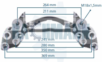 Caliper Carrier 19.5"