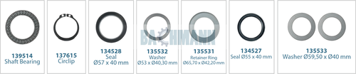 [133116] Caliper Mechanism Washer Kit