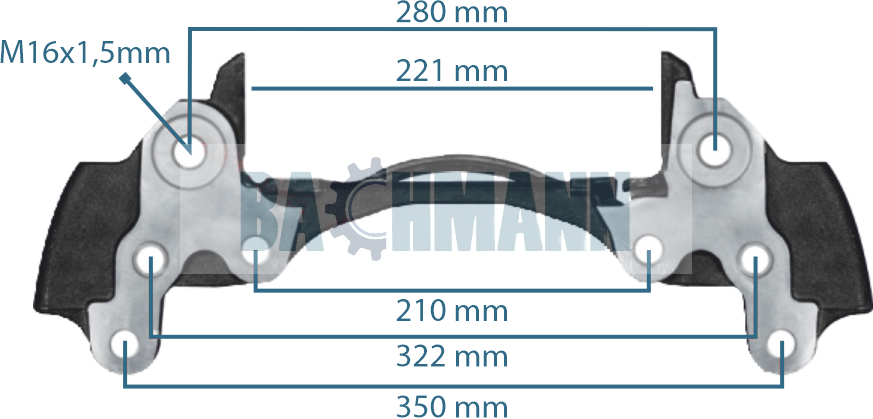 Caliper Carrier MB AROCS Right