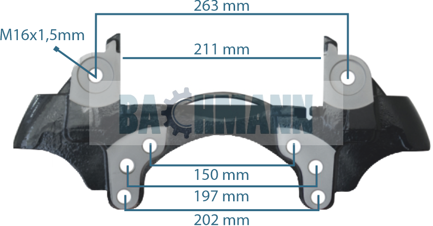 Caliper Carrier Right VALX Axle
