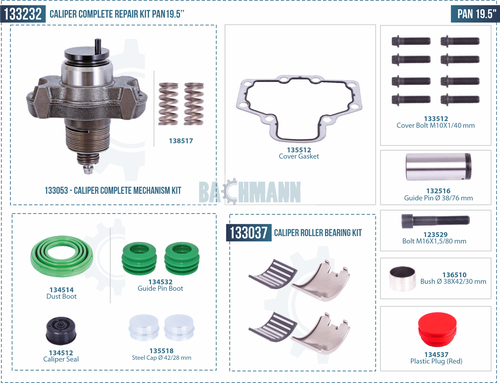 [133232] Caliper Complete Repair Kit