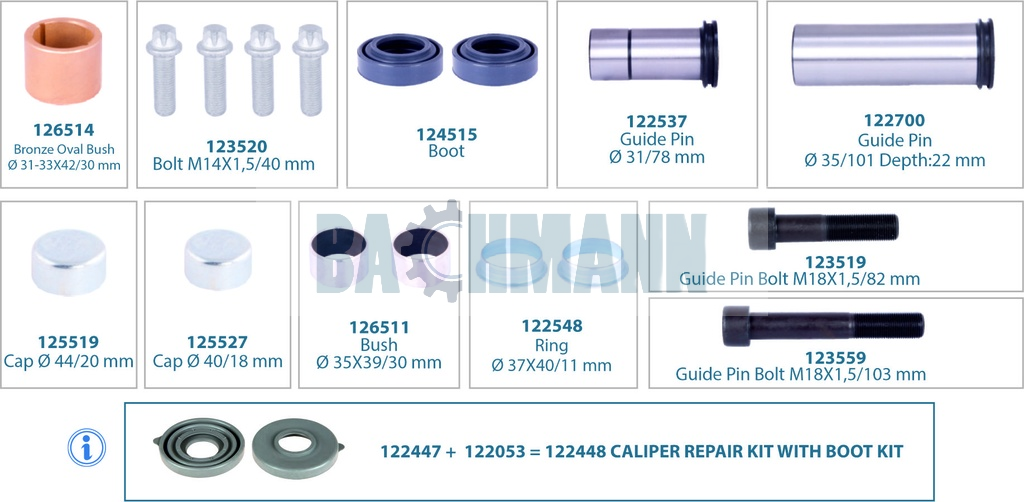 Caliper Repair Kit 225277 W Boot
