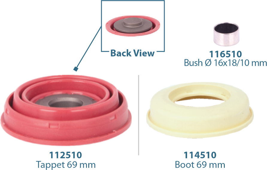 Caliper Tappet Kit 69 mm