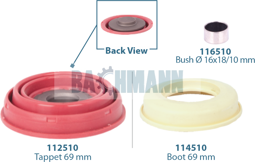 Caliper Tappet Kit 69 mm